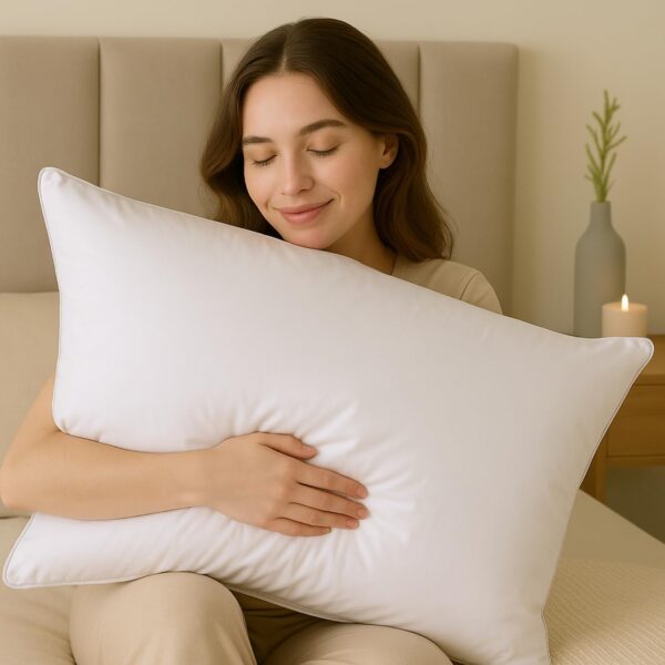 Aria Hungarian Goose Down Pillow Pair - Image 2
