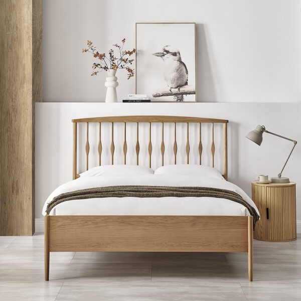 Juno Oak Bed Frame - Image 3